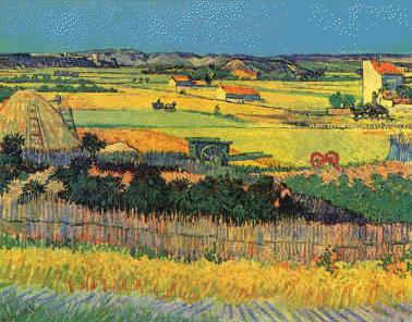 Vincent Van Gogh Harvest at La Crau